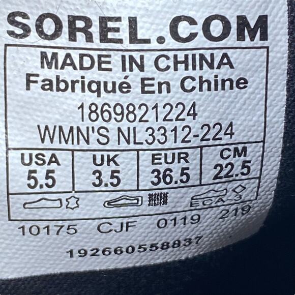 Sorel Women’s Emilie Brown Leather Zip Ankle Bootie Size US 5.5 - Picture 8 of 9